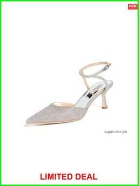 Badgley Mischka Autumn Open Toe Stiletto Heel Ankle Strap Pump